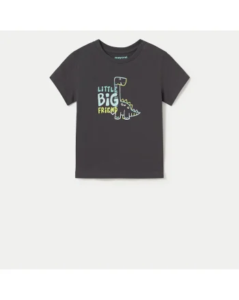 Tricou baieti  1062, Bumbac, Negru