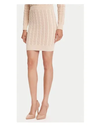Fusta scurta cu model torsade