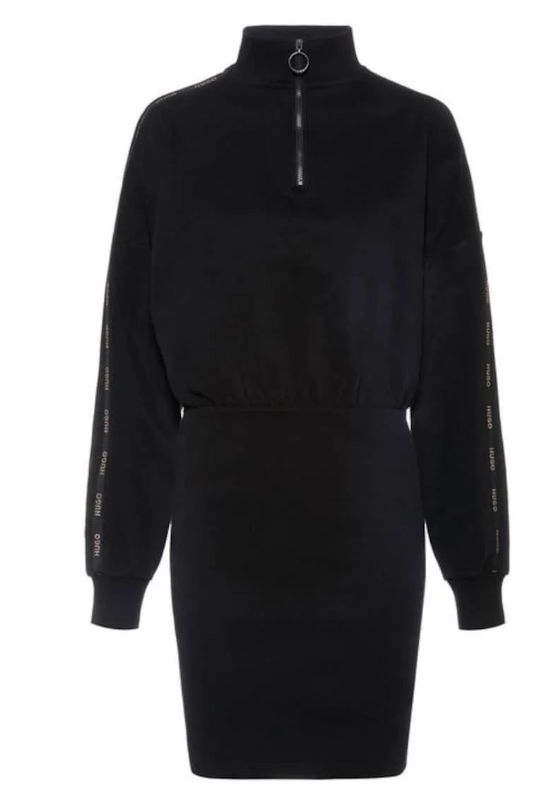 Rochie dama,  Navender, Bumbac, Negru, Negru