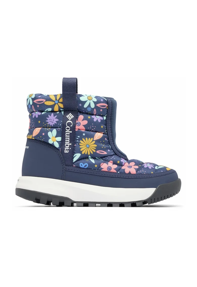 Ghete impermeabile Youth Snowkat, Albastru inchis/Galben sofran/Roz prafuit
