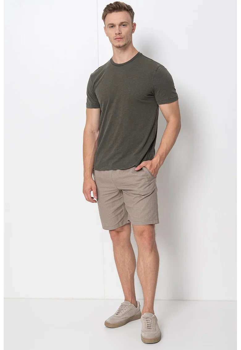 Tricou de pijama din bumbac, Verde inchis