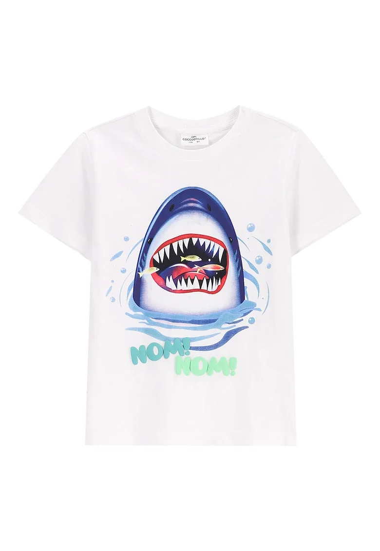 Tricou baieti  WC5143201IBK, Bumbac, Alb, Alb