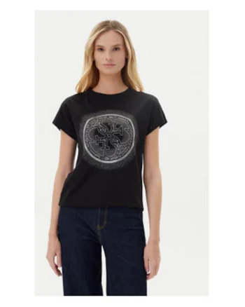Tricou din bumbac cu logo imprimat