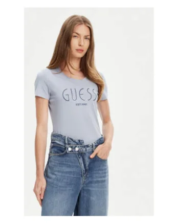 Tricou din amestec de bumbac organic cu imprimeu logo pe piept