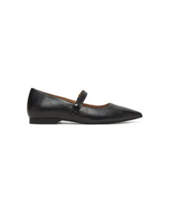 Balerini  SULN265FLY, Piele naturala, Negru, Negru