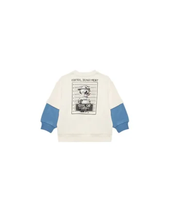 Bluza baieti  3UNIG10I5, Bumbac, Bej, Bej