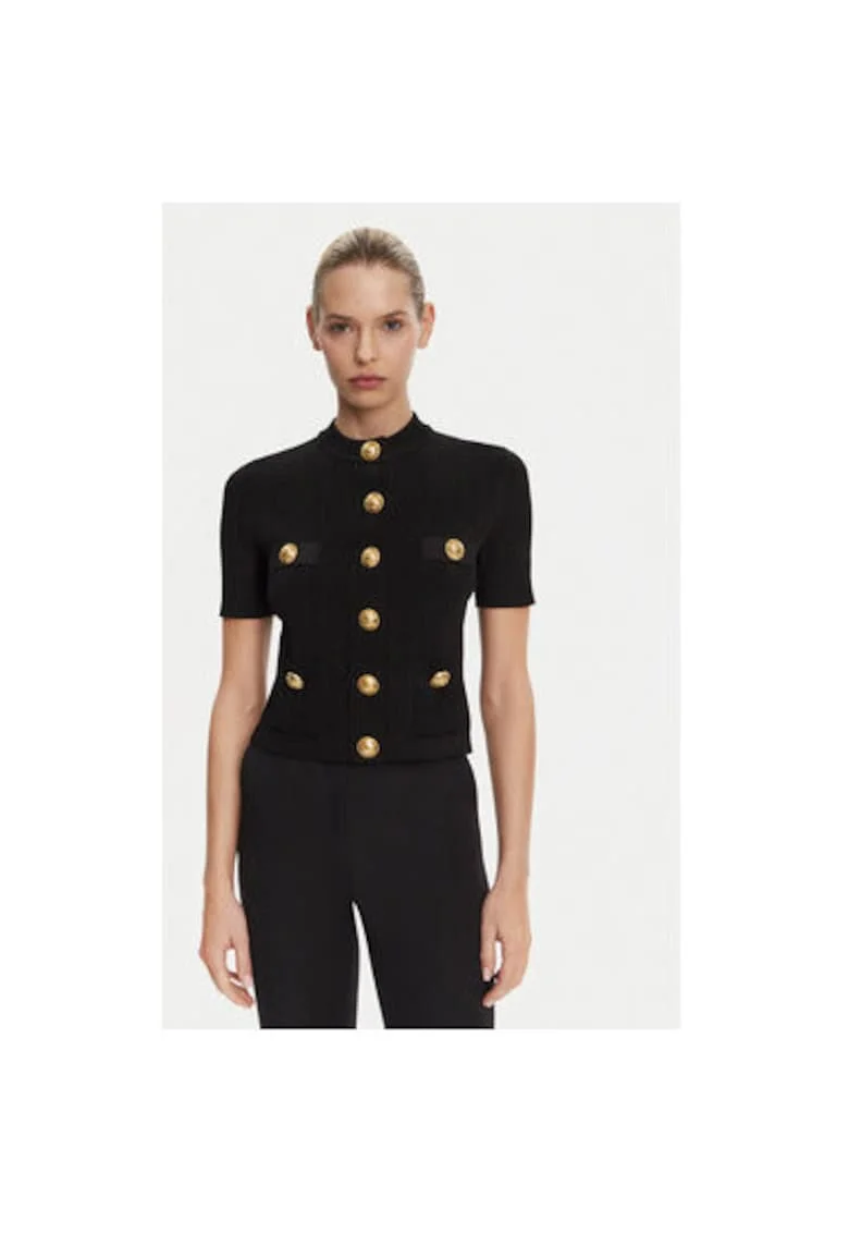 Bluza dama  DF1KL023KB07, Viscoza/Poliamida, Negru, Negru