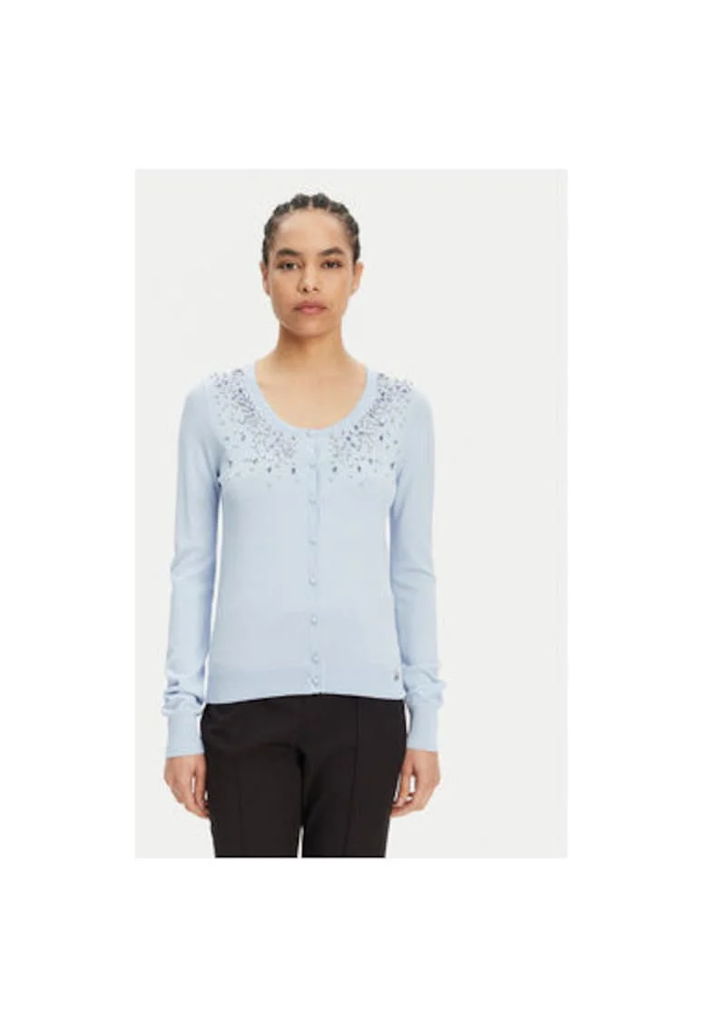 Bluza dama  ACMA001920, Viscoza/Nylon, Albastru, Albastru