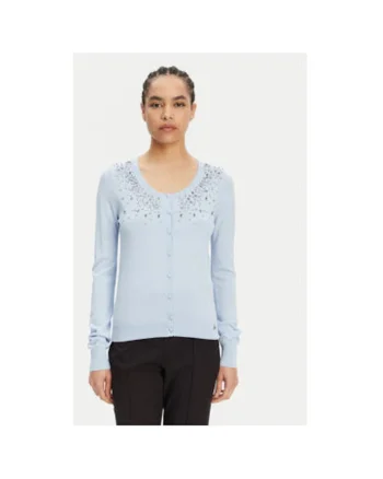 Bluza dama  ACMA001920, Viscoza/Nylon, Albastru, Albastru