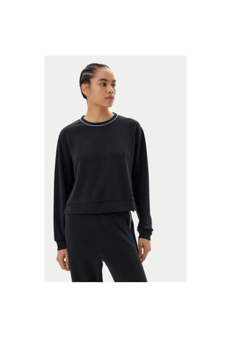 Bluza dama  Emporio Armani, 7W000142 AF12643, Modal/Poliester, Negru, Negru