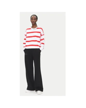 Bluza dama  Emporio Armani, 7W000163 AF12951, Bumbac, Alb/Rosu, Rosu/Alb