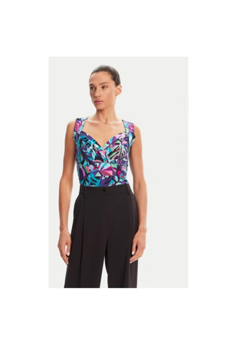 Bluza dama  251-DCOLO, Poliester/Elastan, Multicolor, Multicolor