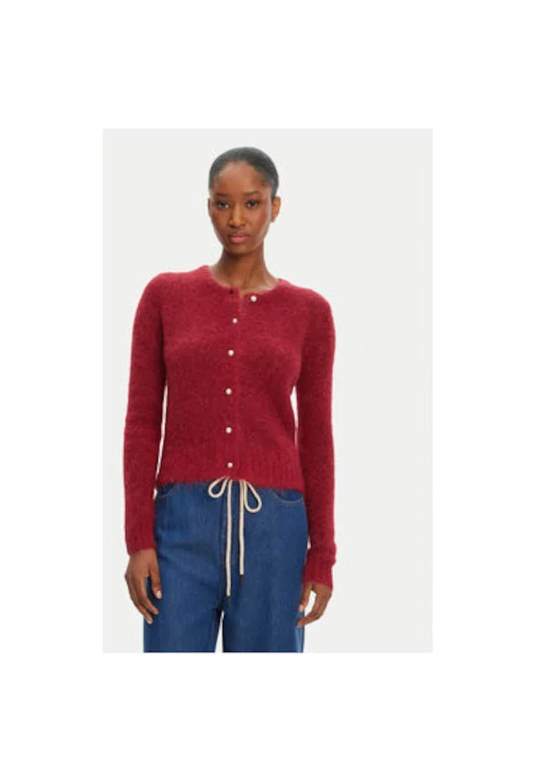 Bluza dama  252160025272, Lana alpaca/Poliamida, Visiniu, Visiniu