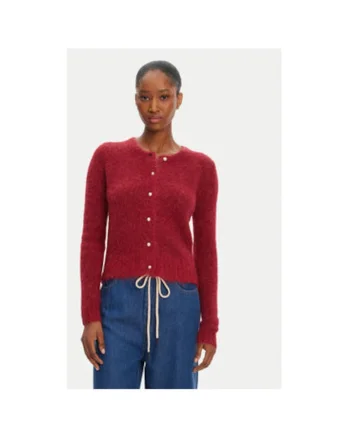 Bluza dama  252160025272, Lana alpaca/Poliamida, Visiniu, Visiniu