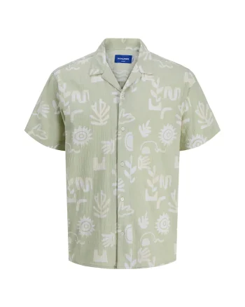 Camasa baieti Jack Jones Junior, Bumbac, Verde, Verde