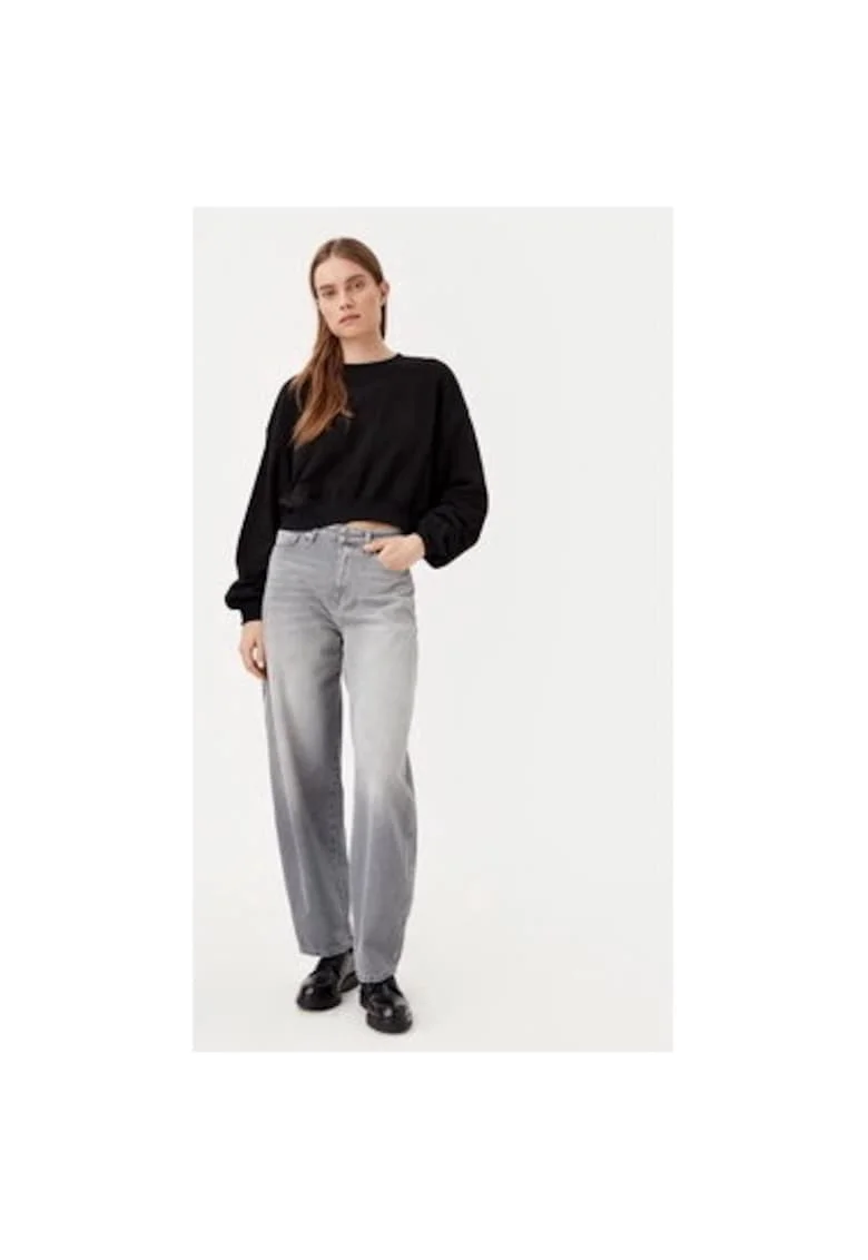 Bluza dama,  304785061, Bumbac/Poliester, Negru, Negru