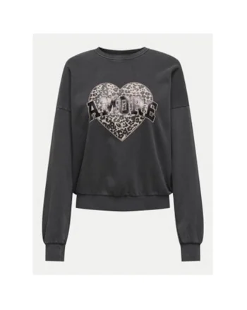 Bluza dama,  304784996, Bumbac/Poliester reciclat, Gri, Gri