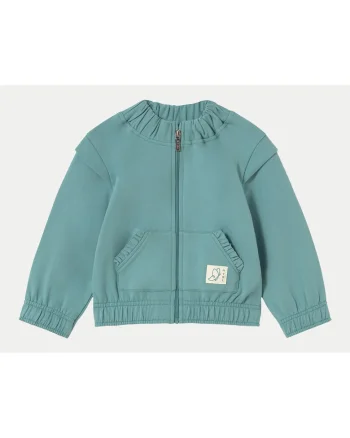 Bluza fete  1462, Bumbac/Elastan, Verde, Verde