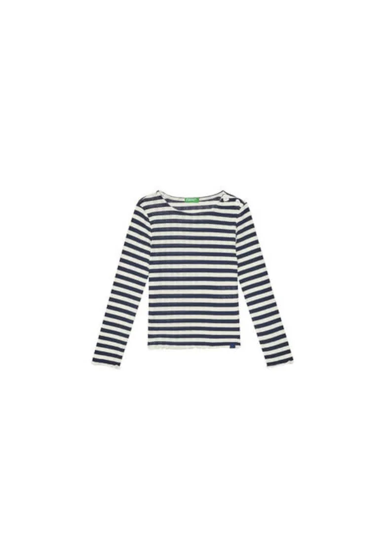Bluza fete  33LQC10OM, Bumbac/Poliester, Bleumarin, Bleumarin