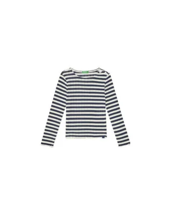 Bluza fete  33LQC10OM, Bumbac/Poliester, Bleumarin, Bleumarin