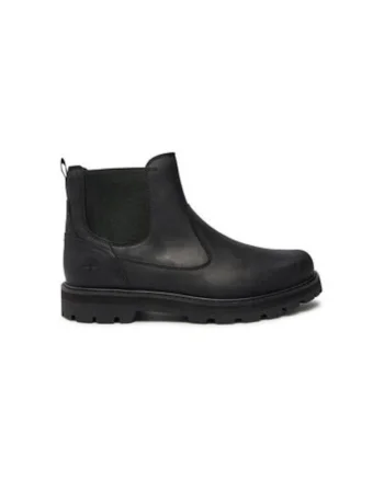 Botine cu glezna joasa pentru barbati  TB0A6A4WW021, Piele naturala, Negru, Negru