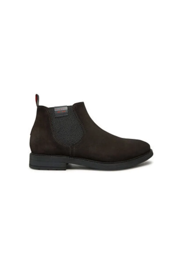 Botine barbati  311AGS301400, Piele naturala, Gri, Gri