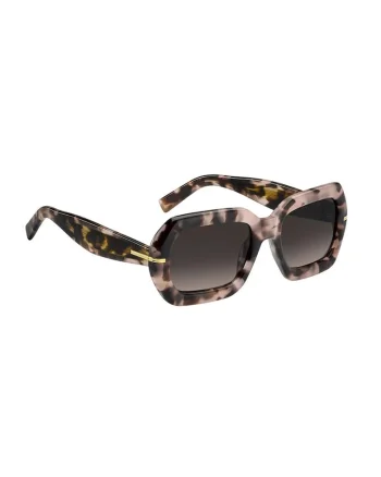 Ochelari de soare cu model tortoise, Negru/Roz prafuit/Ocru