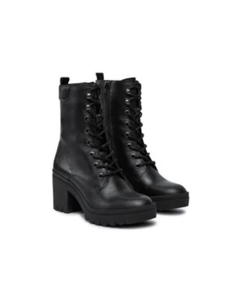 Botine dama  TIEL642FLY, Piele naturala, Negru, Negru