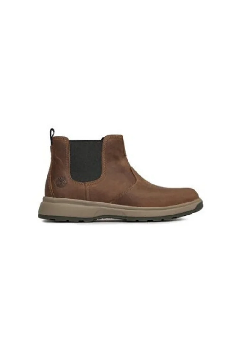 Botine barbati  TB0A5R8Z2541, Piele naturala, Maro, Maro