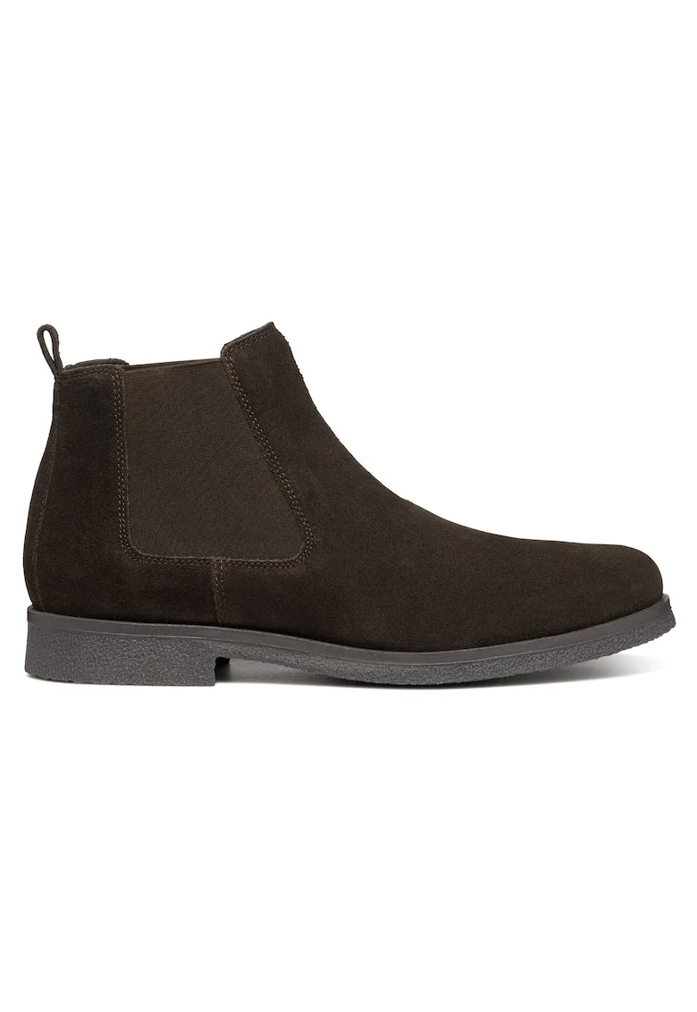 Botine cu glezna joasa pentru barbati  U2658A-00022, Textil, Maro, Maro