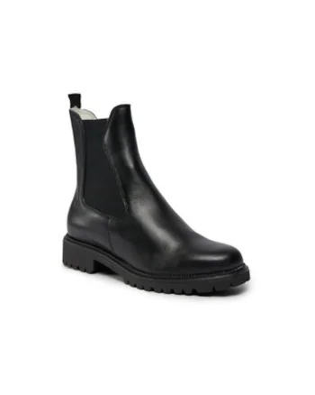 Botine dama  1-26427-41, Piele naturala, Negru, Negru