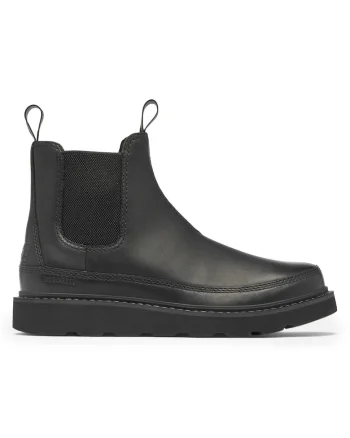 Botine cu glezna joasa pentru barbati  2078351010, Piele naturala, Negru, Negru