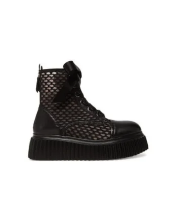 Botine dama  D751563PGKK7760, Piele naturala, Negru, Negru