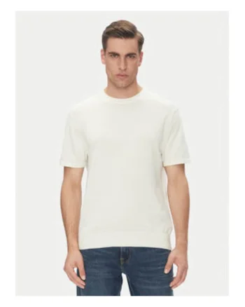 Tricou uni cu decolteu la baza gatului,