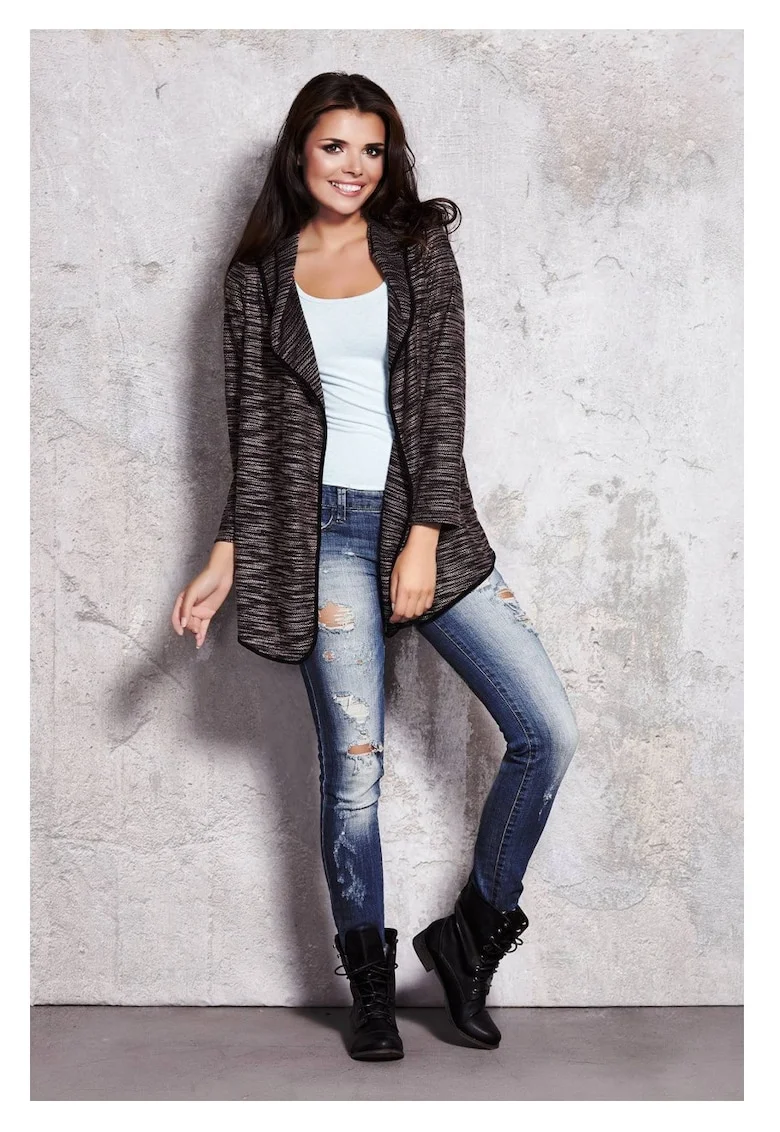 Bolero Lejer,  Bej, Design Versatil, Purtare Usoara, Confort Maxim, Completeaza Orice Tinuta, Stil Casual Modern, Textura Placuta, Bej