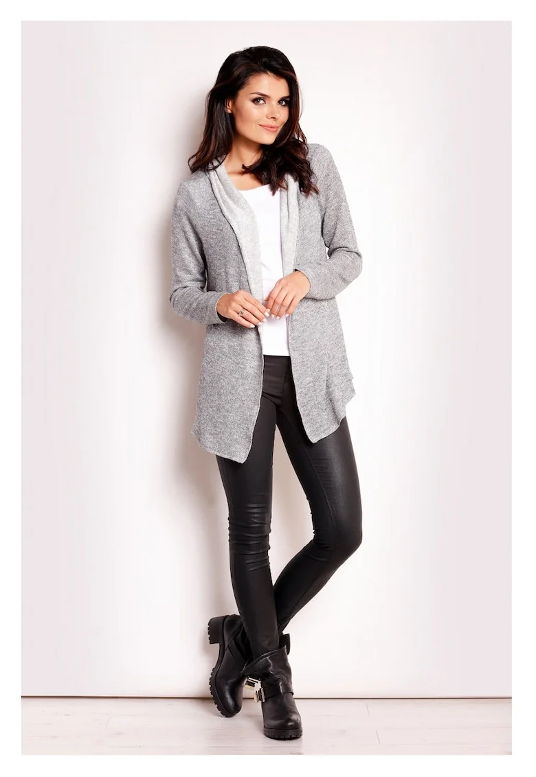 Bolero Lejer,  Gri, Design Versatil, Purtare Usoara, Confort Maxim, Completeaza Orice Tinuta, Stil Casual Modern, Textura Placuta, Grej