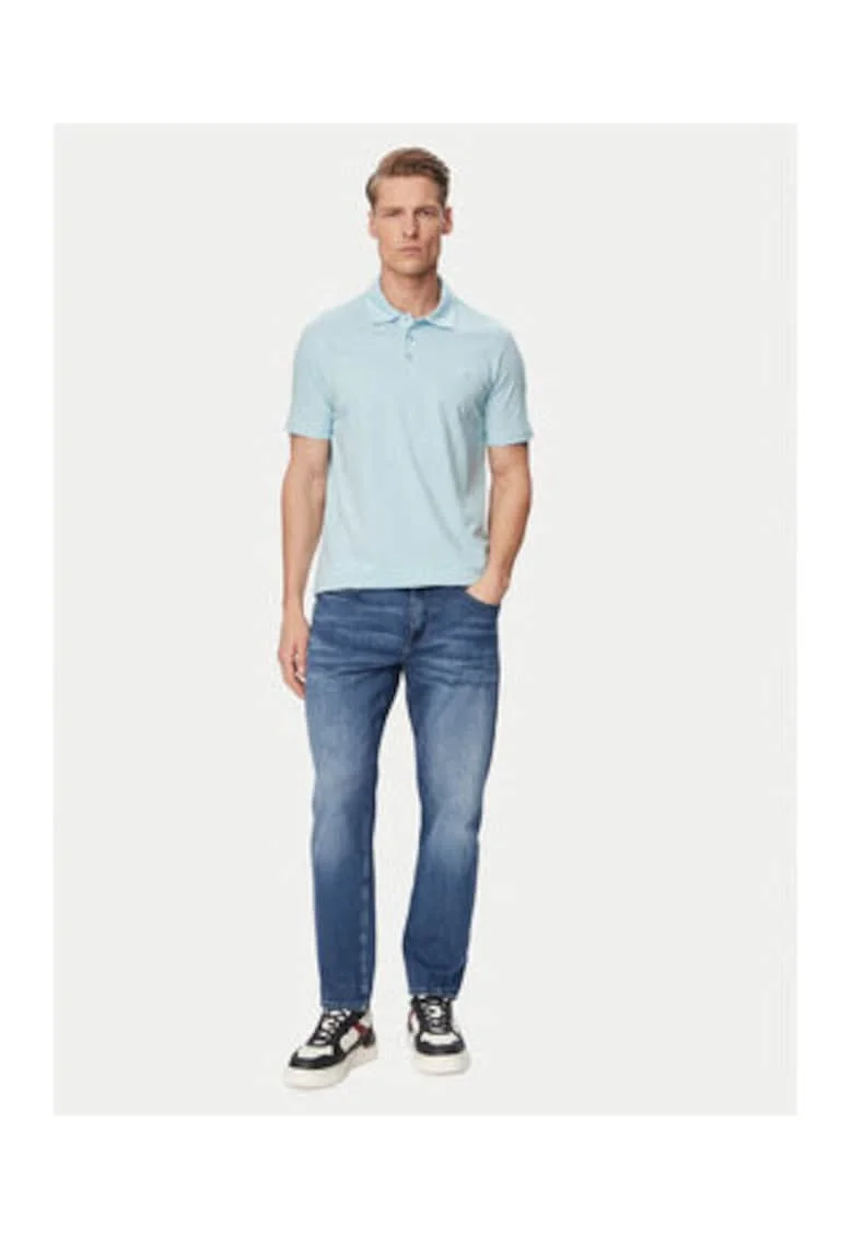 Tricou Polo Barbati,  Albastru, bumbac, maneca scurta
