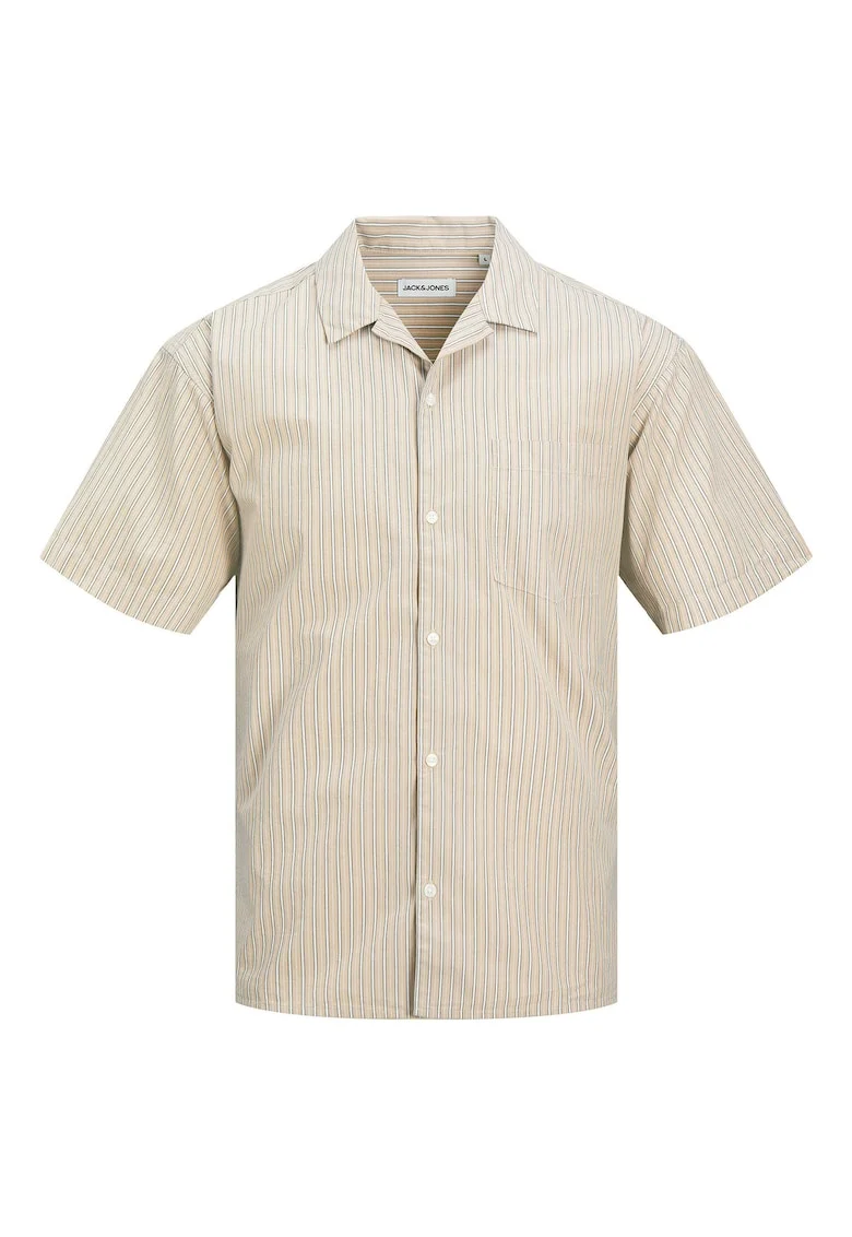 Camasa barbati Jack Jones, 12269801, Bumbac organic/Bumbac, Bej, Bej
