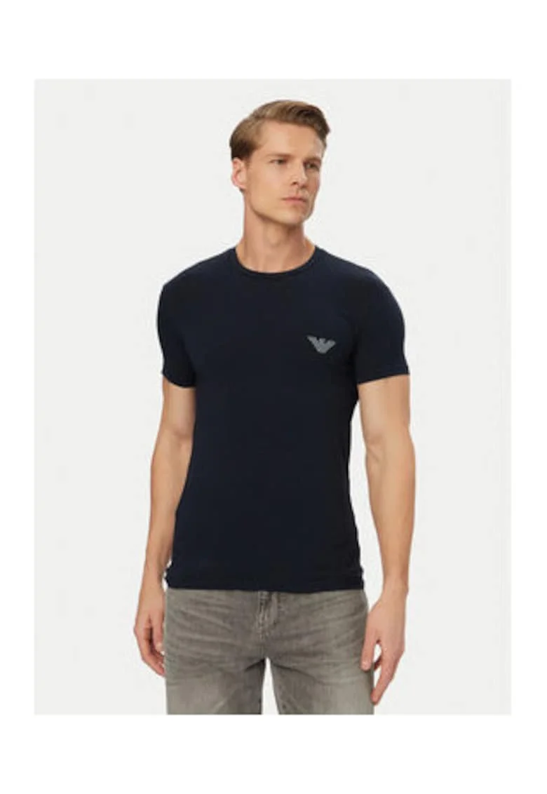 Tricou barbati,  albastru, bumbac