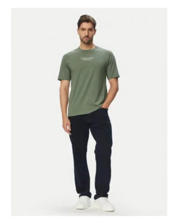 Tricou barbati,  verde, bumbac, regular fit