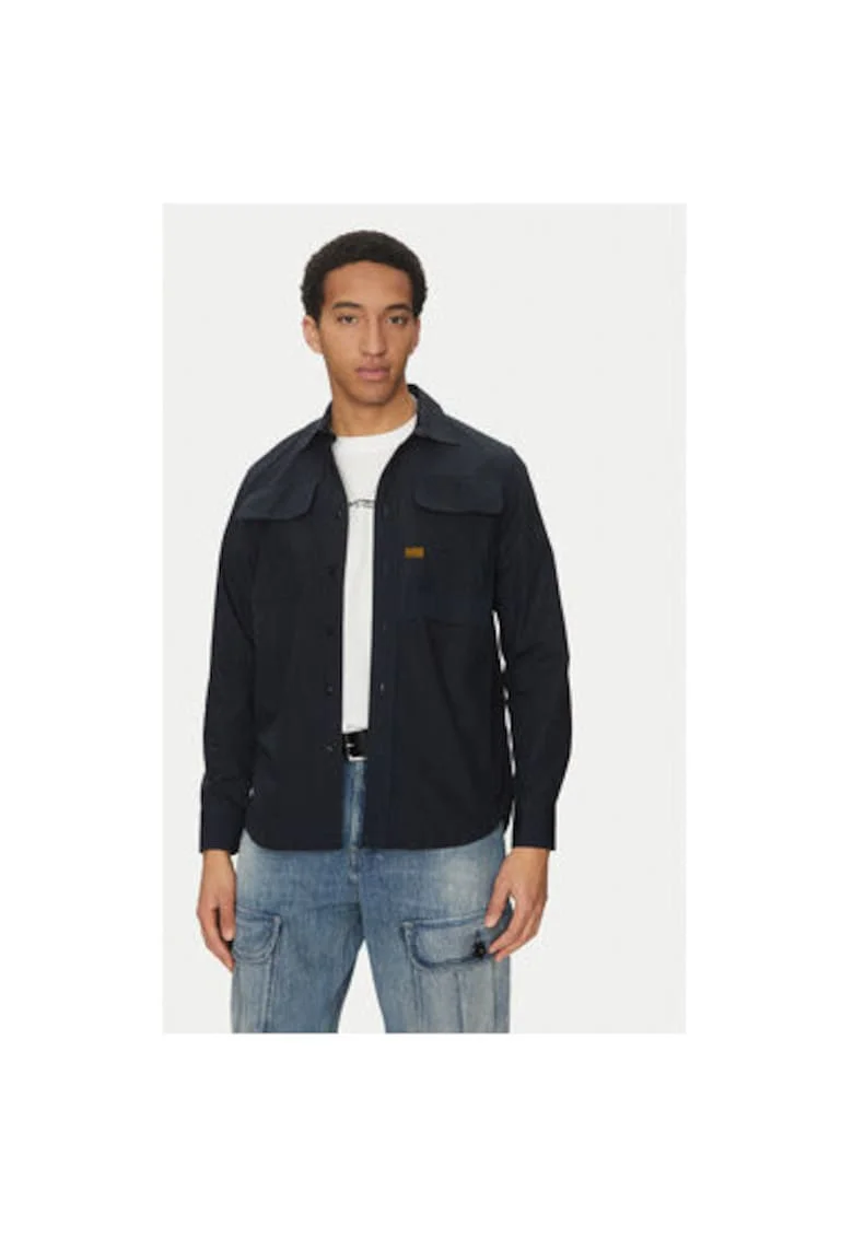 Camasa barbati G Star Raw, D26470-C973, Bumbac, Bleumarin, Bleumarin