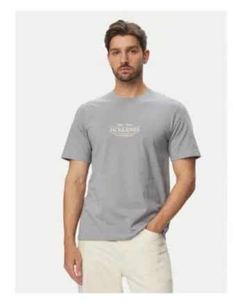 Tricou barbati,  albastru, bumbac, imprimeu grafic, croiala regular fit