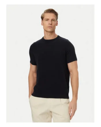 Tricou barbati,  negru, bumbac, croiala regular fit