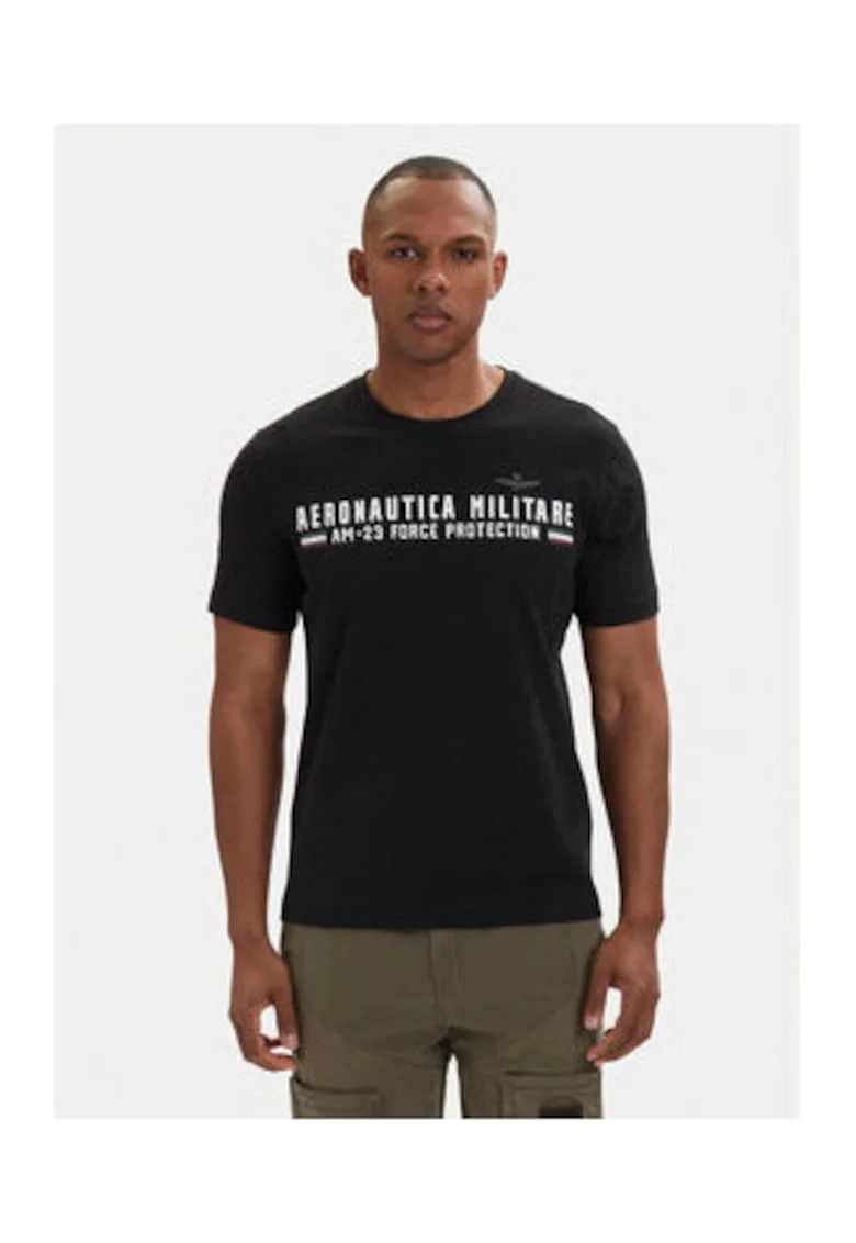 Tricou Barbati,  Negru, bumbac, imprimeu grafic