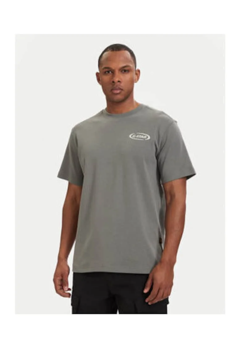 Tricou barbati,  verde, bumbac organic, croiala regular fit