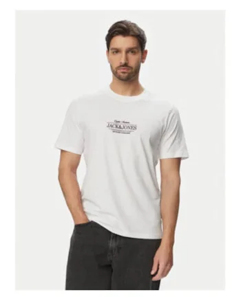 Tricou Barbati,  alb, croiala regular fit, bumbac