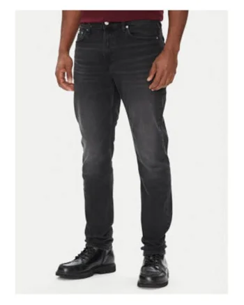 Blugi slim fit cu aspect decolorat,