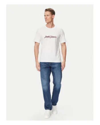 Tricou barbati,  alb, bumbac organic, croiala regular fit