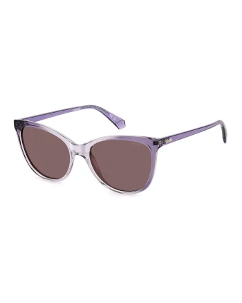 Ochelari de soare cat-eye cu lentile polarizate, Lila