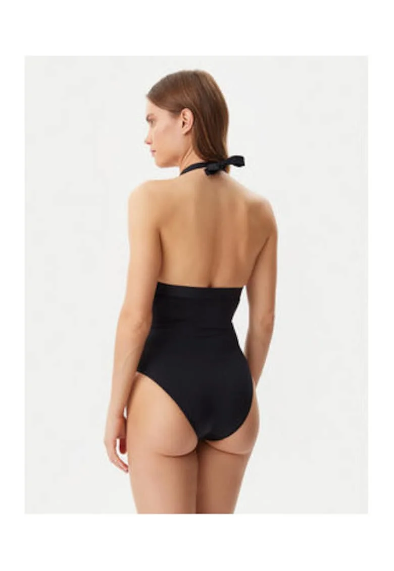 Costum de baie intreg cu decolteu halter,